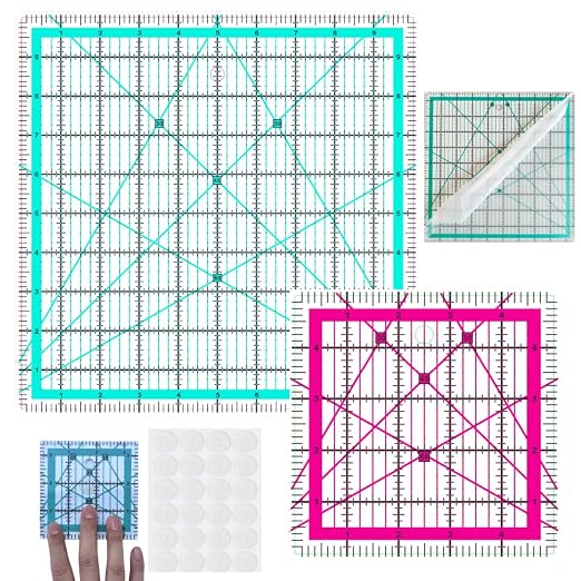 2 Quilting Rulers, Square Quilting Rulers, Quilting Square Rules | Quilting