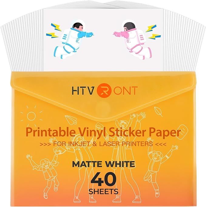 HTVRONT Printable Vinyl for Inkjet Printer & Laser Printer