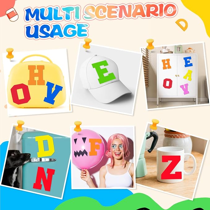 WILLBOND 52 Pcs Back to School Foam Alphabet Letters