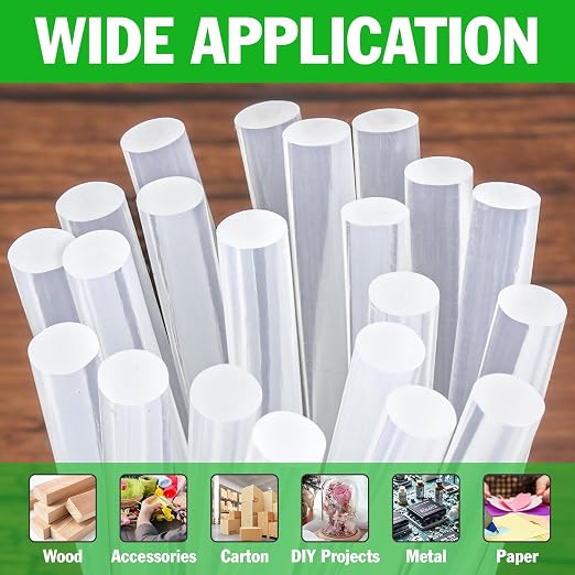 150 PCS Hot Glue Sticks, Full Size 8" Long x 0.43" Diameter Glue Sticks