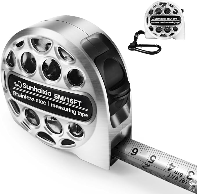 4-in-1 Laser Tape Measure with Laser Level Crosshairs |130ft/40m Laser