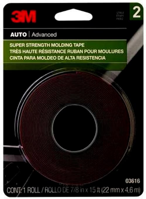 3M Super-Strength Molding Tape, 7/8 in x 15 ft, 1 Roll