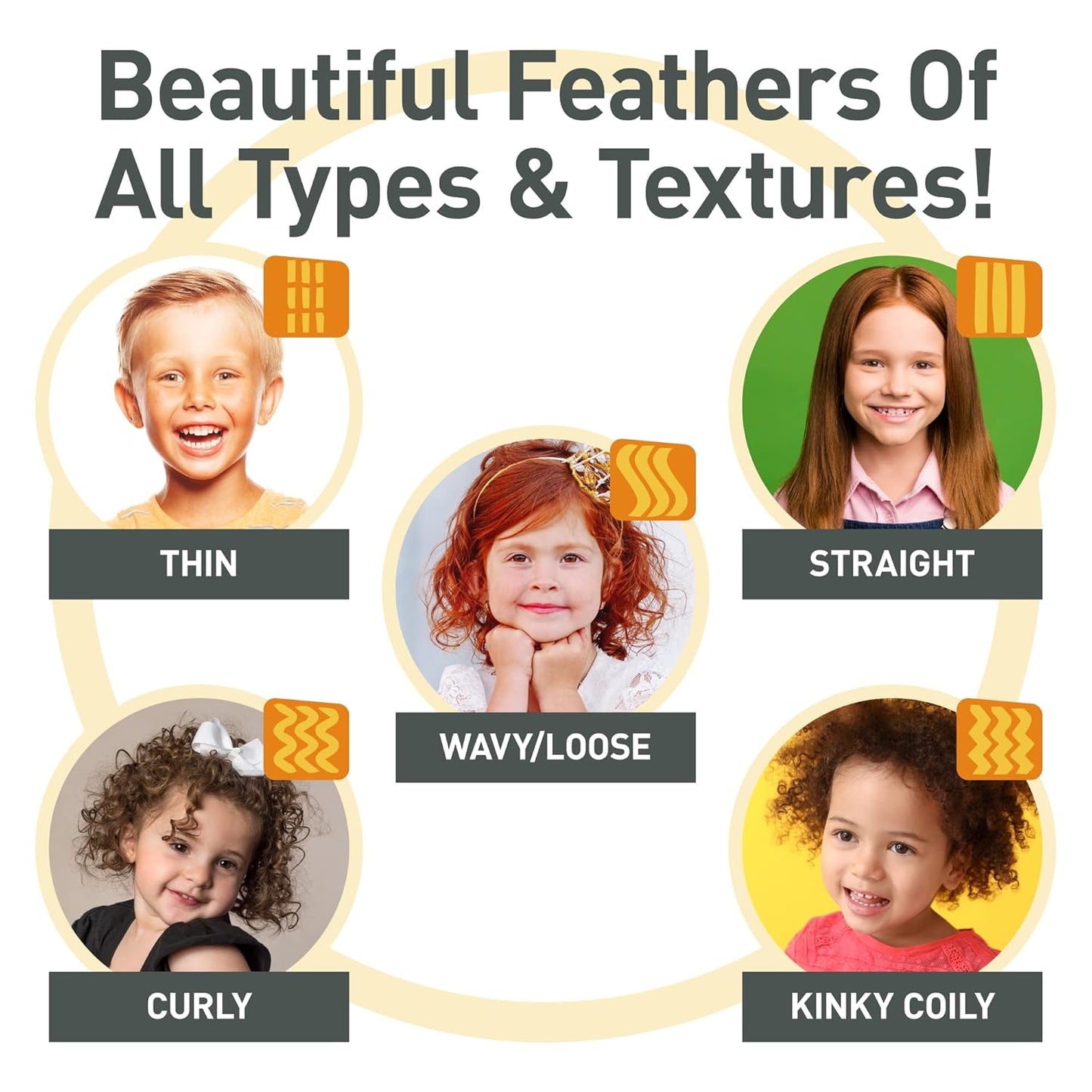 FuzzyDuck Kids Hair Gel – Curl Defining Gel for Girls & Boys with Frizz Control & Light Hold, Water-Soluble Formula Made with Aloe, Sea Botanicals & Honey for All Hair Types (Citrus Medley, 8oz)