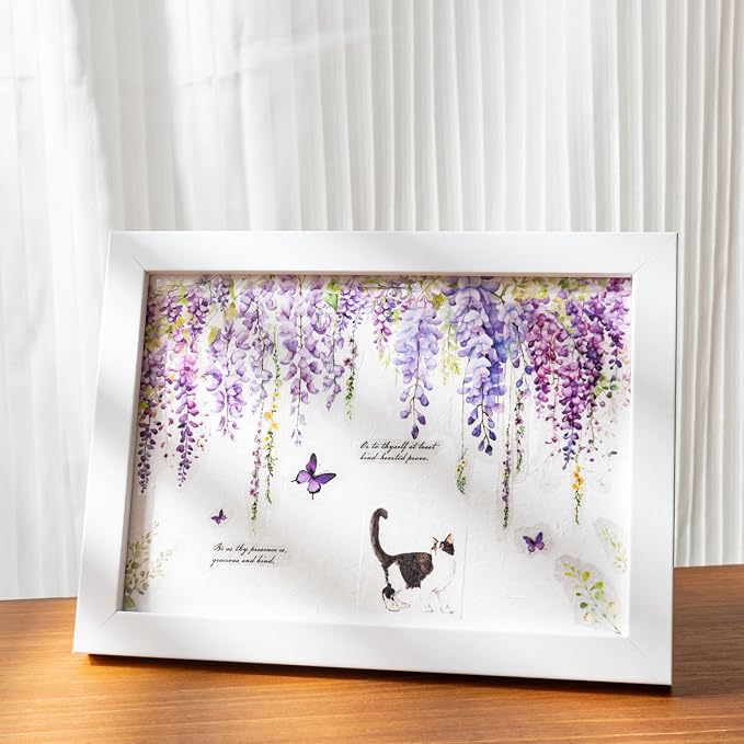 120 Pcs Floral Vine PET Stickers