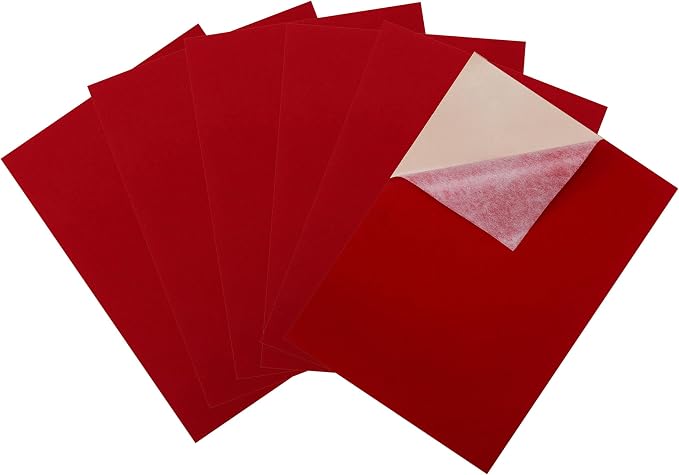 Bernese 6PCS Self Adhesive Felt Sheet, Felt Sheets