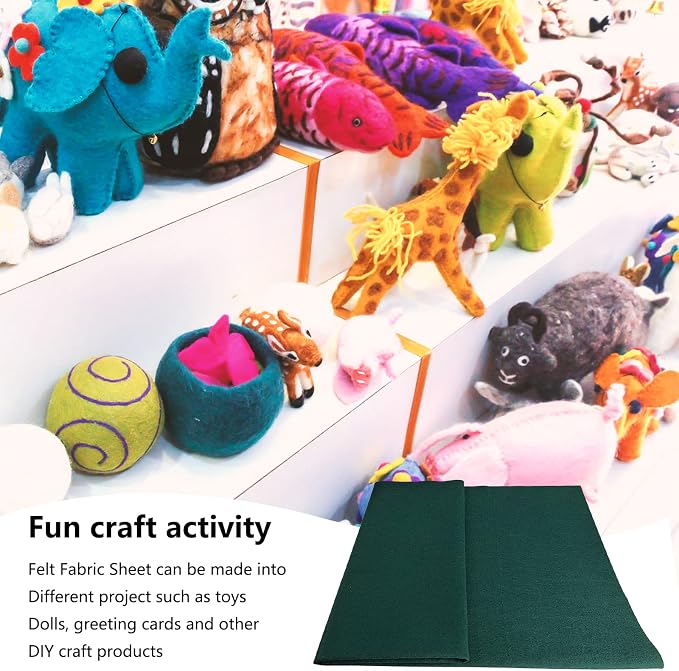 Jtnohx Craft Felt, 1 Square Yard Felt Fabric, 1.4mm Thickness Soft Flexible
