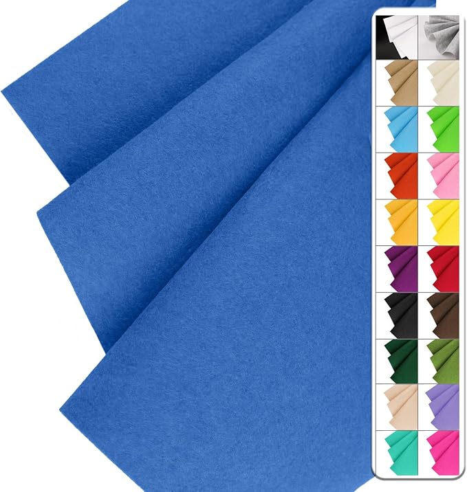 IONTACH 36" X 36" Stiff Felt Fabric 1.2mm Thick | Felt Sheet