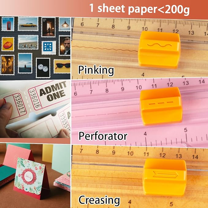 Worklion Scrapbooking Cutting Tool: Paper Cutter 4 in 1