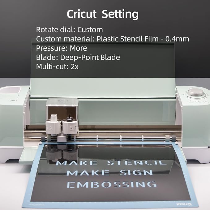 Opaque Black Plastic Sheets, 7.5mil 12” X 12” Craft PET Film, PET Stencil