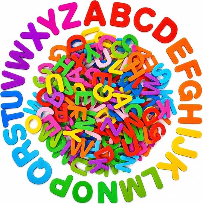 1440 Pcs Foam Letter Stickers, 10 Colors 1 Inch 3D Self-Adhesive EVA ABC