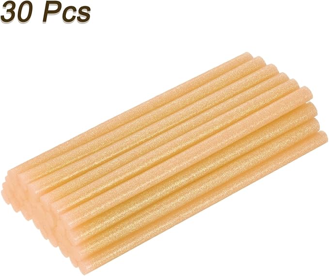uxcell 30pcs Full Size Hot Glue Gun Sticks 8-inch x 0.43-inch High Sticky Large