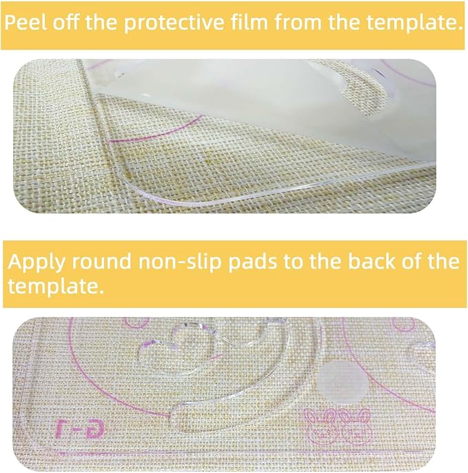 3Pcs Free Motion Quilting Templates