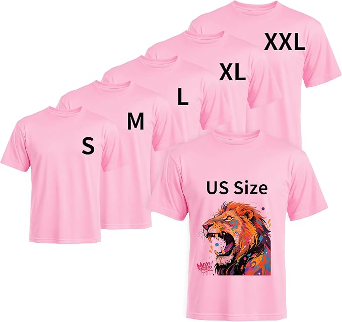 Joyclub 5 PCS Unisex Sublimation Blanks Bulk Polyester T Shirts