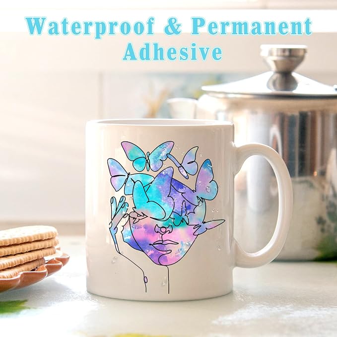 Blending Patterned Permanent Adhesive Vinyl 16 Sheets 12'' x 10'' | Bandhnu