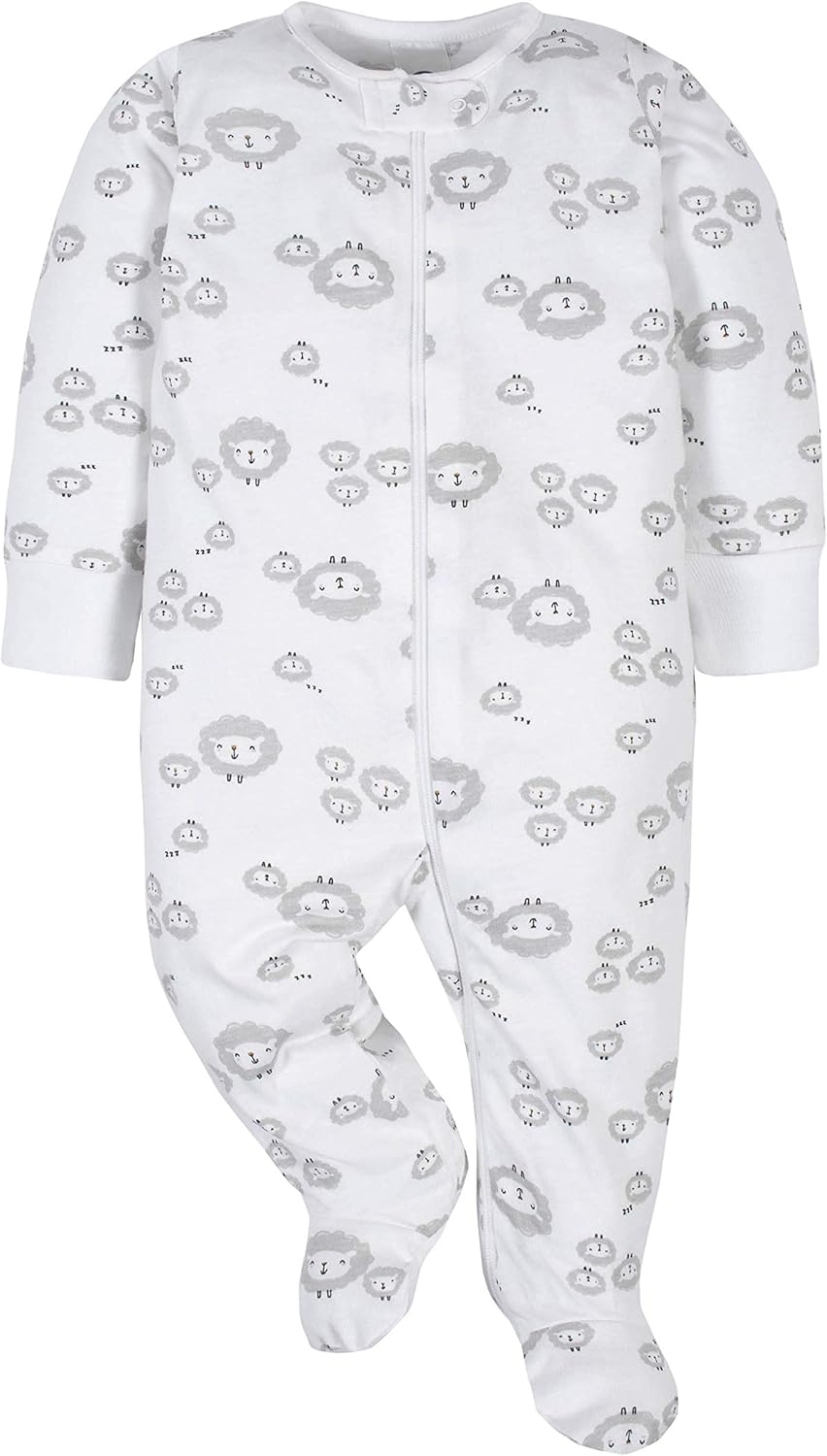 Gerber Baby Girls 4 Pack Sleep 'N Play Footie