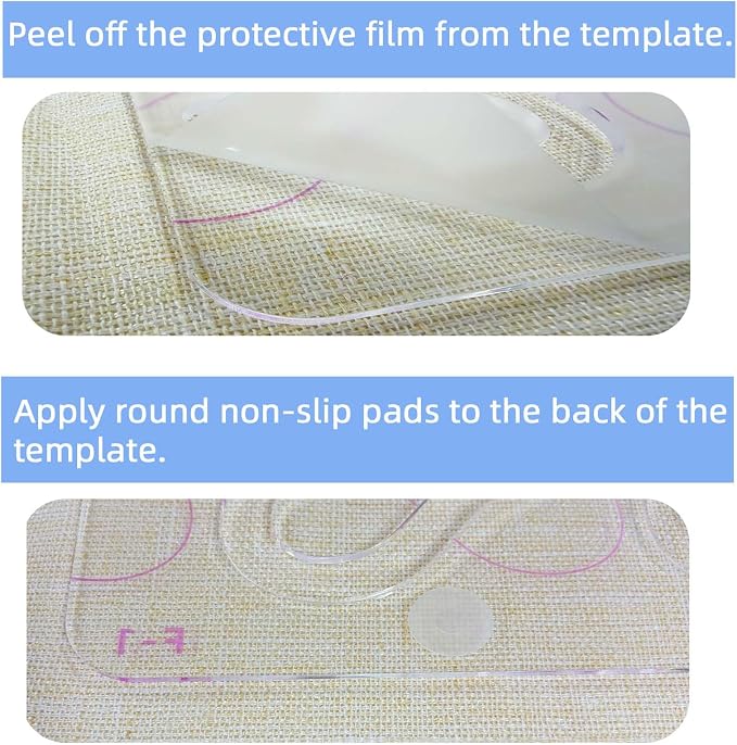 3Pcs Free Motion Quilting Templates