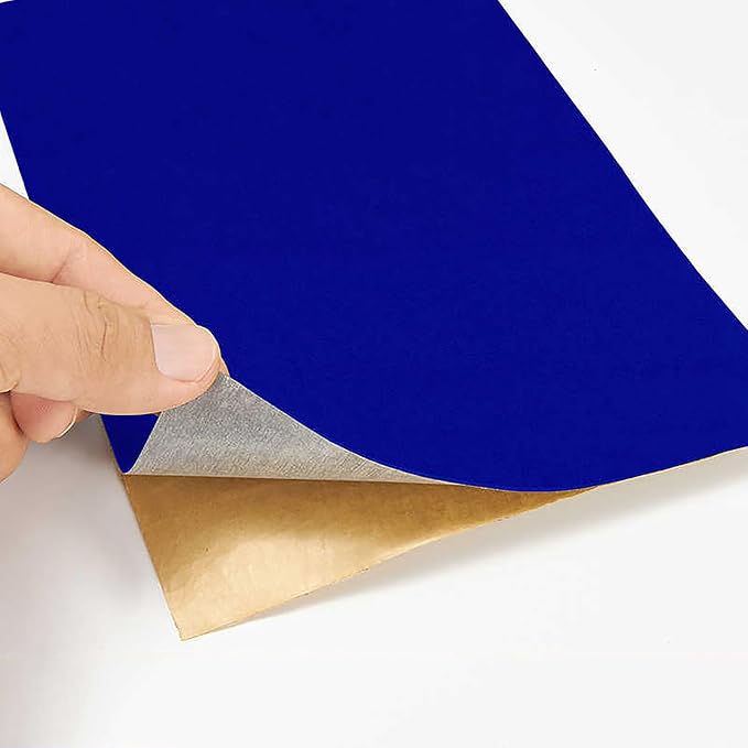 Blue Large Size Self Adhesive Soft Velvet Drawer Liner DIY Fabric Felt Liner