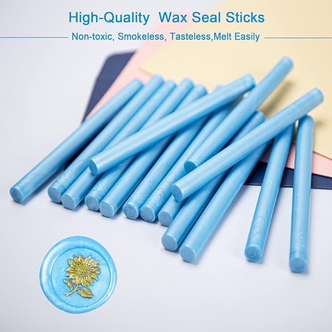 Wax Seal Stick, 15 Pieces Glue Gun Wax Seal Sticks