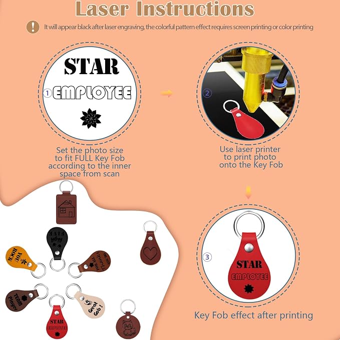 60 Pcs Lasable Engravable Blanks