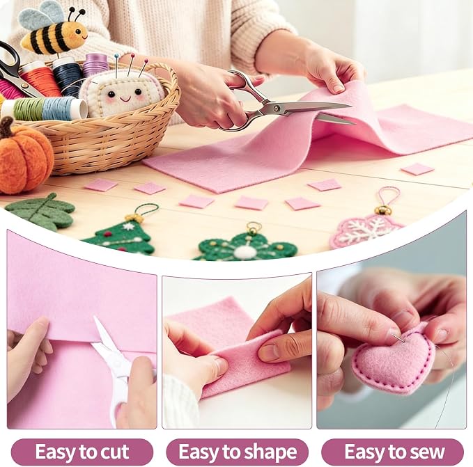 Baby Pink Fabric Sheet 72" X 36", 1.4mm Thick Large Soft Durable Flexible Craft
