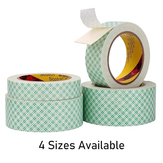 3M Double Sided Foam Tape 1" x 10Ft 2 Pack White | Double Coated Urethane