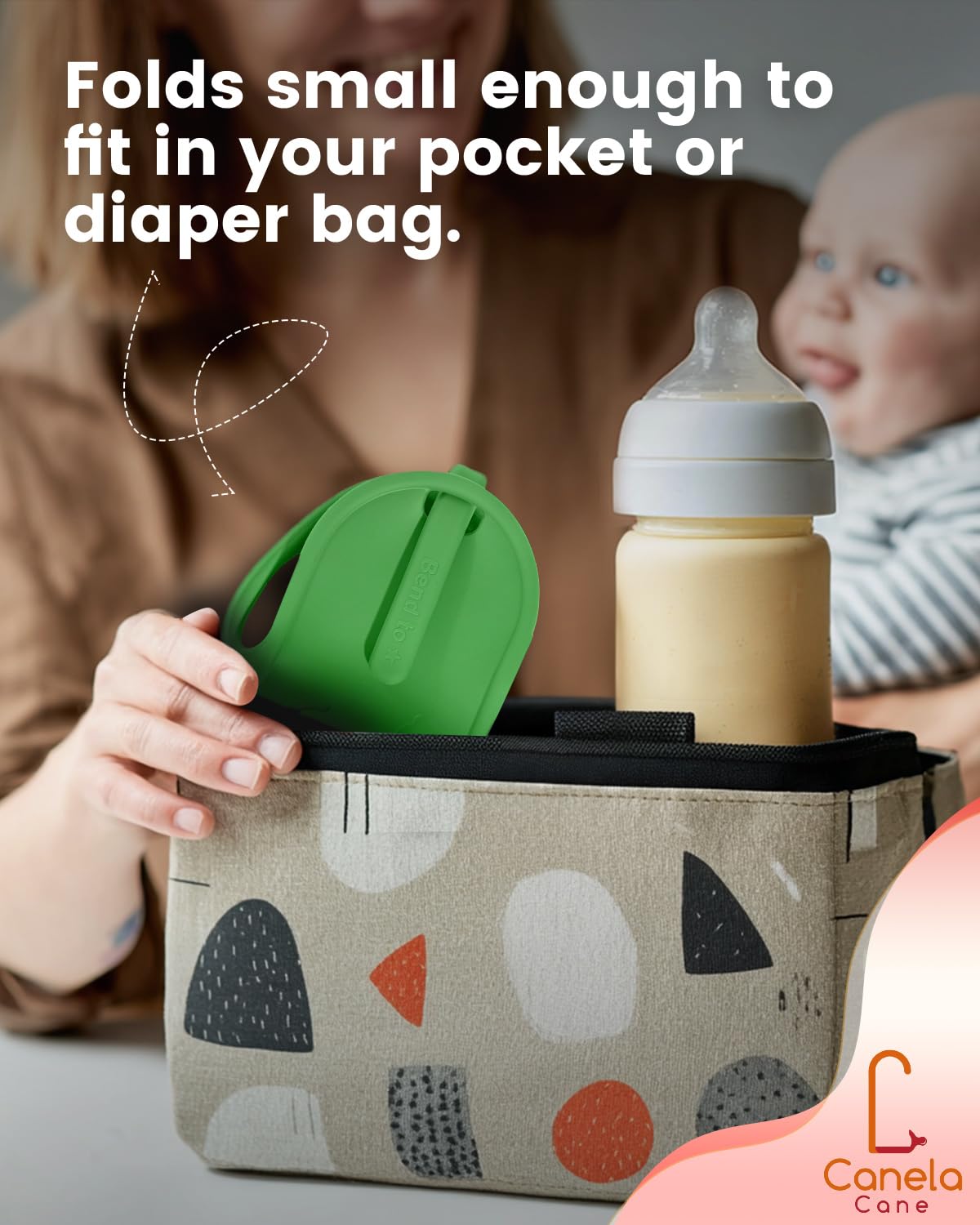 Adjustable Baby Bottle Support – Assist Feeding Tool for Parents, Non-Slip & Ergonomic Design, Fits Standard & Wide-Neck Bottles(Green)