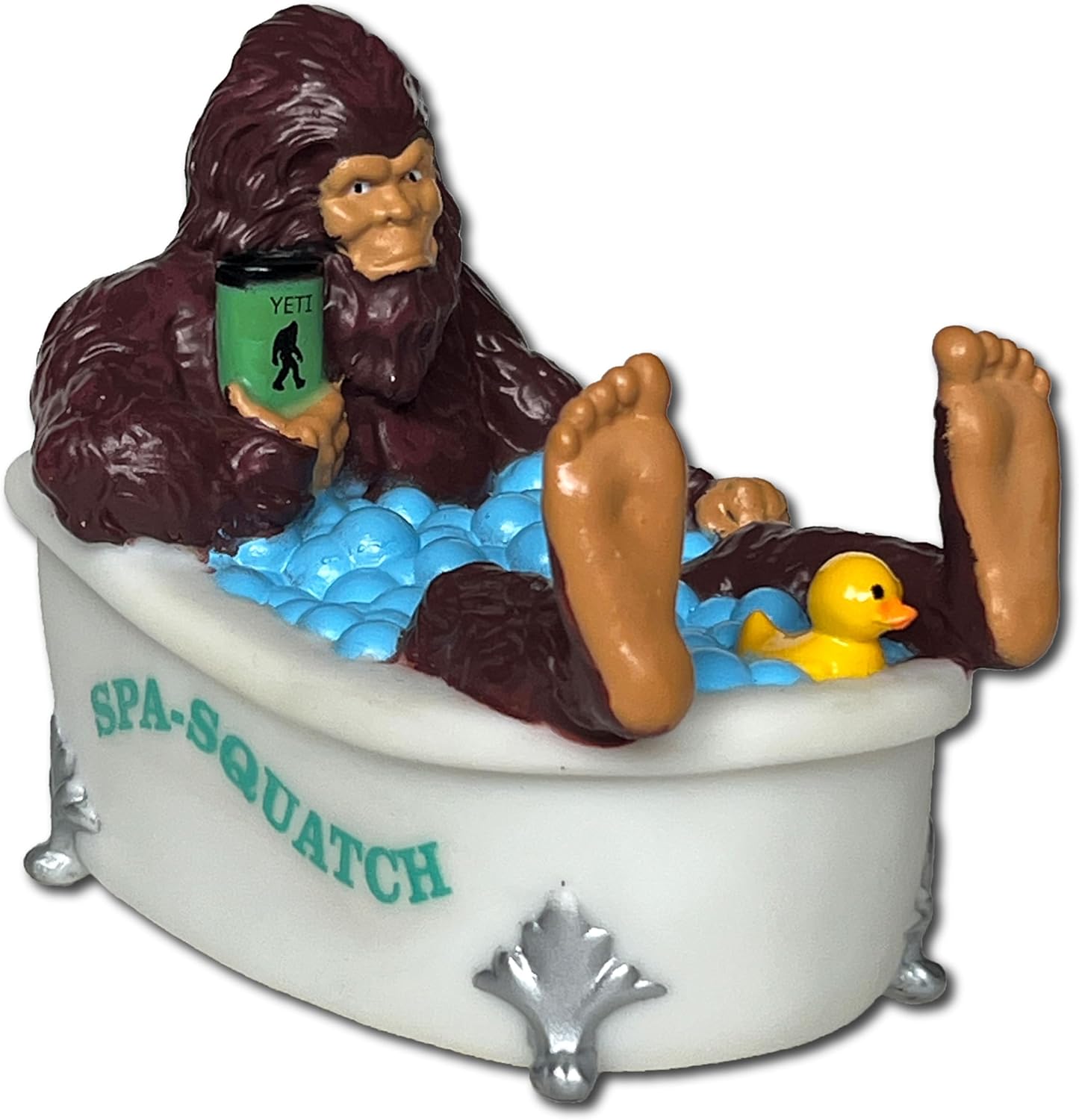 CelebriDucks - Spa-Squatch - Tubs Gone Wild Floating Bath Novelty - Collectible Bath Toy Gift for Kids & Adults of All Ages