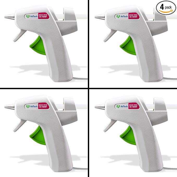 AdTech High Temp Mini Size Hot Glue Gun 4pk