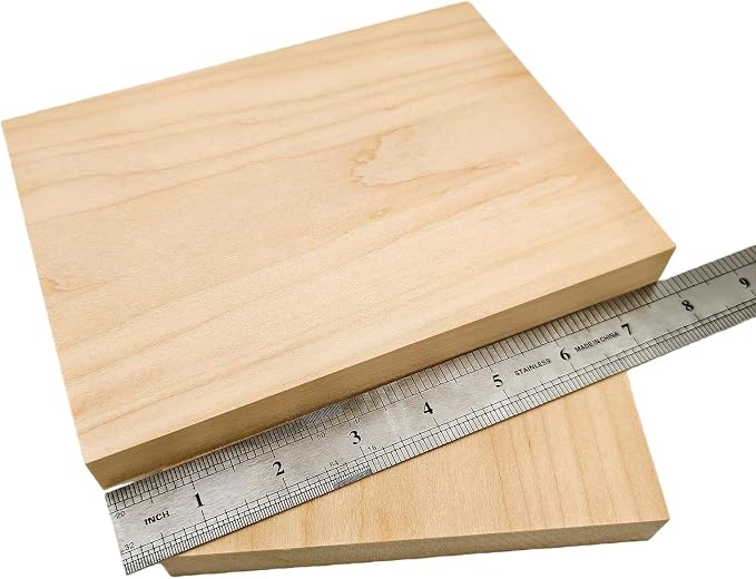 2PCS Unfinished Basswood Blocks