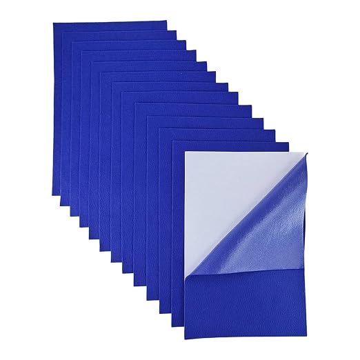 Jtnohx Self Adhesive Felt Sheets, 12 Pieces Felt Fabric