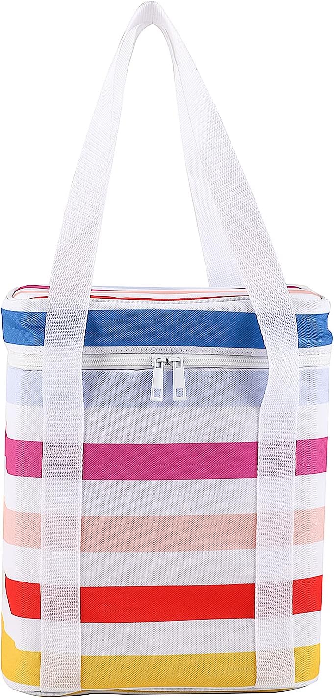 4 Bottle Wine Bag,Insulated&Leakproof Wine Cooler Bag,Wine Carrier Wine Tote Bag Wine Bottle Bag,Insulated Cooler Bag for Travel Picnic Beach Camping,Wine Gifts for Women Wine Lover,Wine Accessories