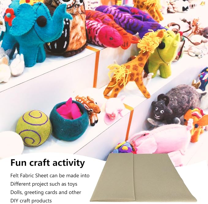 Jtnohx Craft Felt, 1 Square Yard Felt Fabric, 1.4mm Thickness Soft Flexible