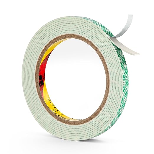 3M Double Sided Foam Tape 0.39" x 10Ft White 4026 Double Coated Urethane