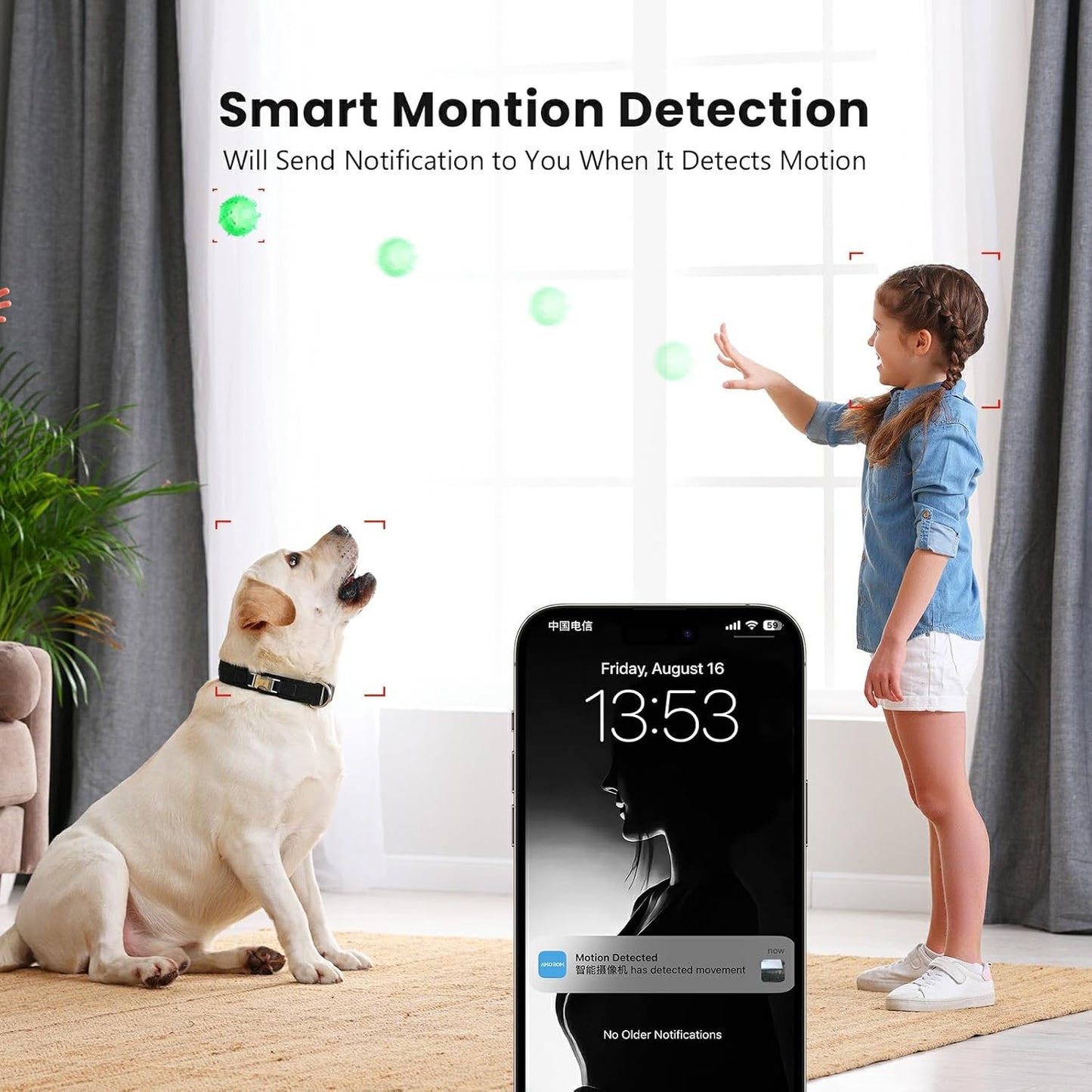 Pet Camera 360° Home Security Cameras (3 Pack)