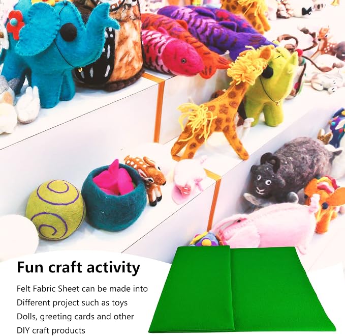 Jtnohx Color Felt, 1 Square Yard Felt Fabric, 1.4mm Thickness Flexible Craft