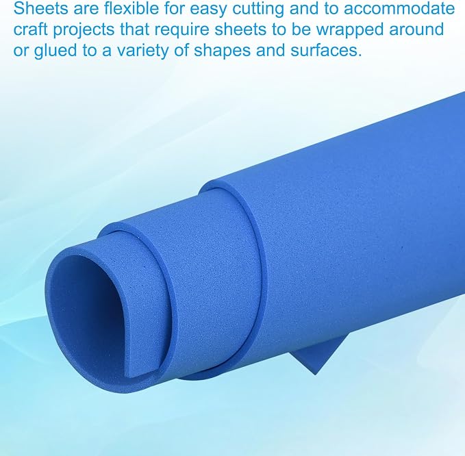 PATIKIL 30 Pack EVA Foam Sheets, Dark Blue