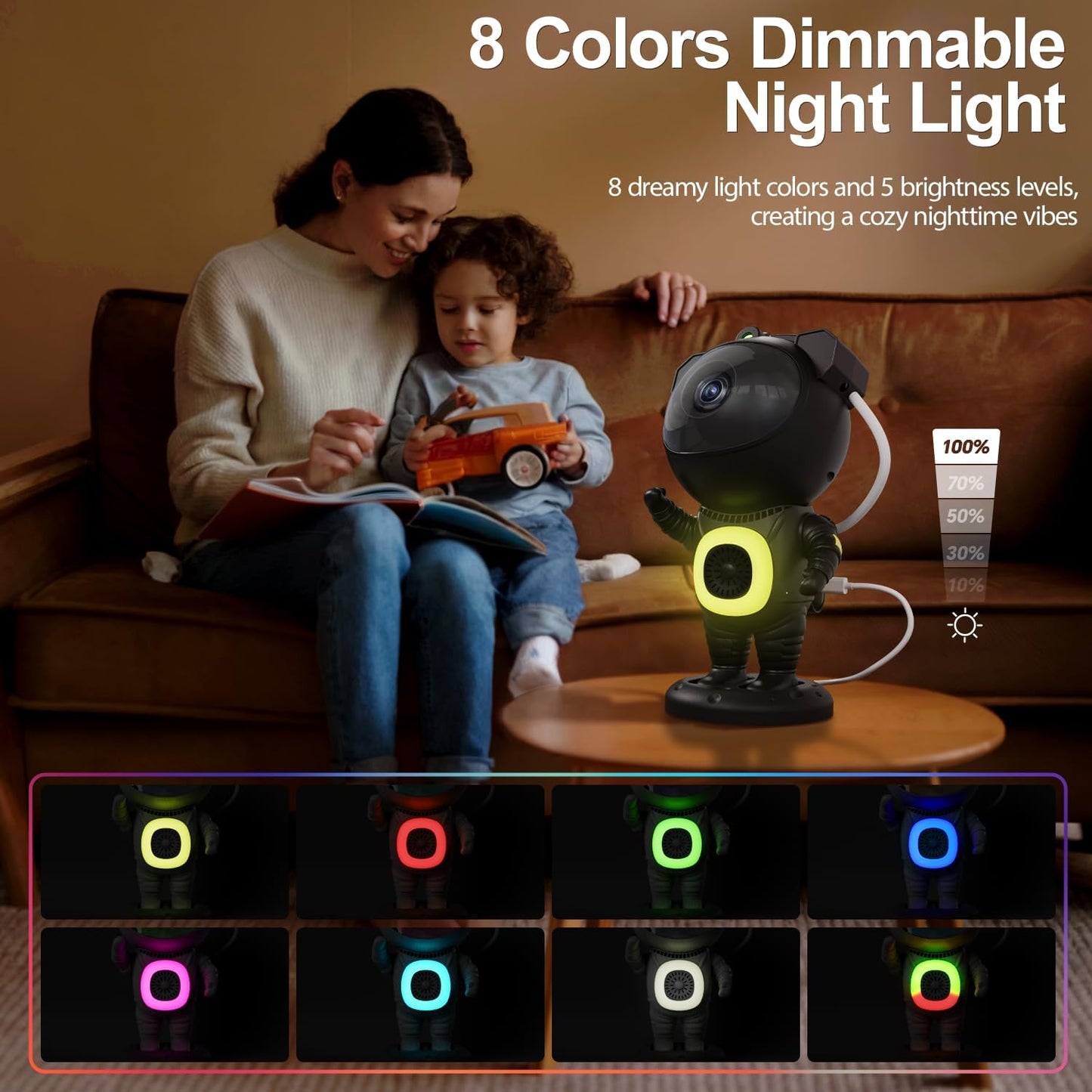Galaxy Projector, Star Projector for Bedroom, Night Lights for Kids Room, White Noise, Bluetooth Speaker, Ceiling Projector, Room Decor, Gifts for Easter, Girls, Boys, Adults, Birthday