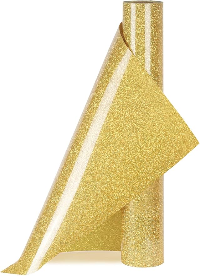 HTVVETUR Glitter HTV Vinyl Rolls Heat Transfer Vinyl