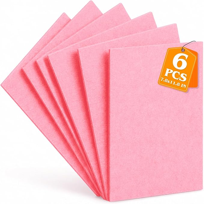 Light Pink Stiff Felt Sheets 2mm Thick