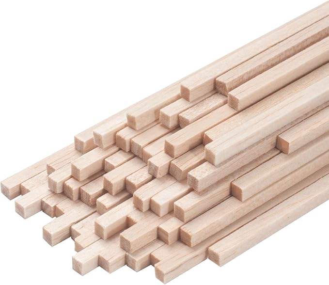 Balsa Wood Sticks, Balsa Wood Strips, Square Wooden Dowels