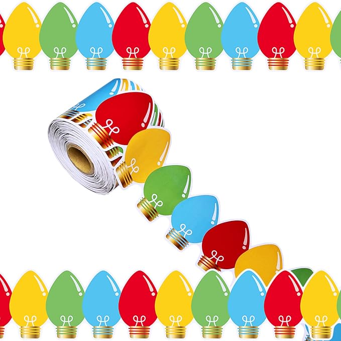 69Ft Christmas Light Bulb Bulletin Board Border Xmas Light