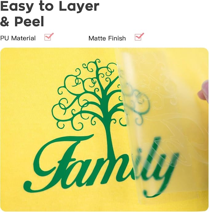 Dysania Green Heat Transfer Vinyl, 10 Pack 12 x 12in Green HTV Vinyl | Iron on
