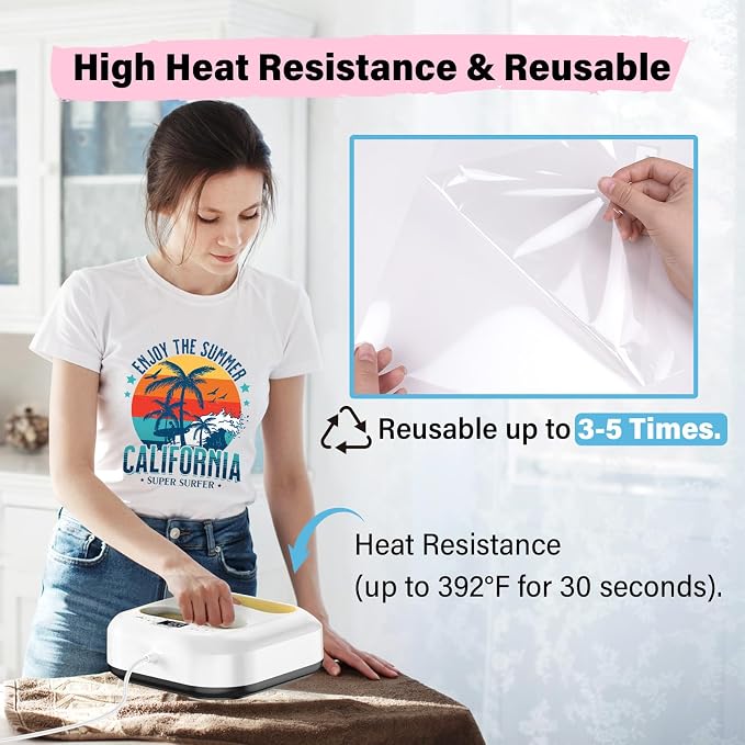 TECKWRAP Heat Transfer Mask for Heat Transfer Paper for T-Shirts 15PCS
