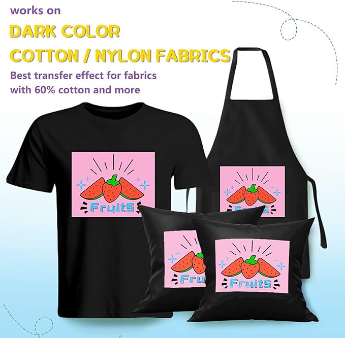 HTVRONT Heat Transfer Paper for Dark T Shirts