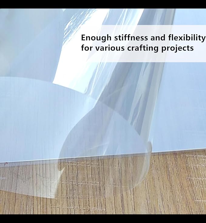 Clear Blank Stencil Sheet for Cuting. 8 Pack 12" x 24" 7.5mil/0.19mm Thick .Gift