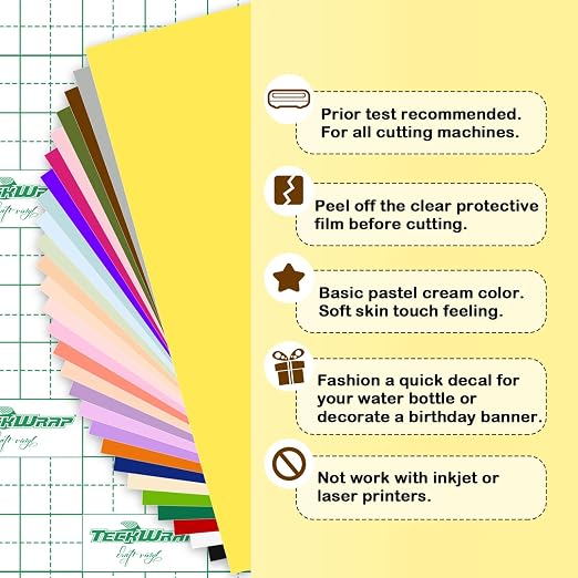 TECKWRAP 001 Permanent Adhesive Vinyl Bundle