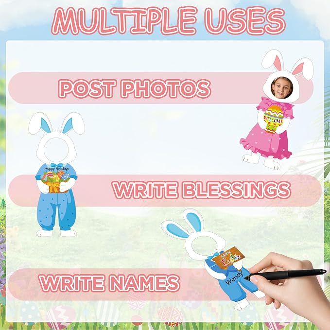 48 Set Easter Bunny Egg Cutouts