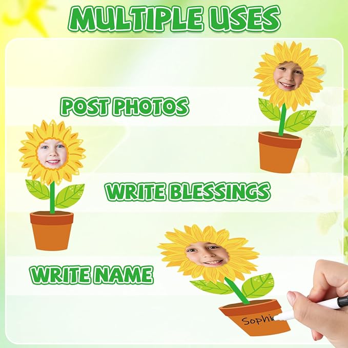 48 Set Sunflower Cutouts with Photo Space