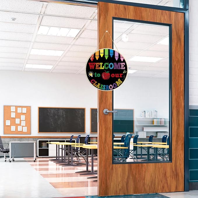 Large Welcome Sign for Classroom Decoration Crafts Hanging to Paint DIY Blank