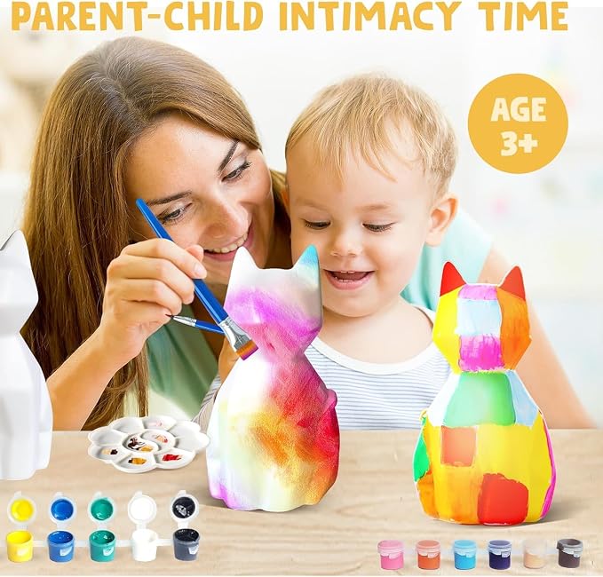 Goody King Paint Your Own Cat Lamp Kit, Easter Basket Stuffers, Arts & Crafts